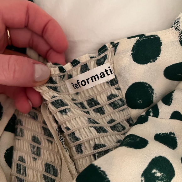 Reformation Hilda Midi Dress in Tapioca - Picture 5 of 7